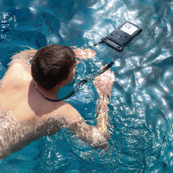 2x SPIGEN A611P Uniwersalne Wodoodporne Etui Float Case - czarne