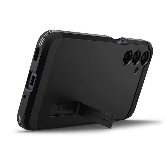 Etui Spigen do Samsung Galaxy A56 5G, Tough Armor, czarne + Szkło Hartowane 9H