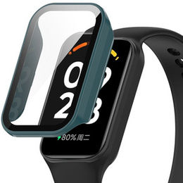 2w1 Etui + Szkło Hartowane do Xiaomi Redmi Band 2 / Xiaomi Smart Mi Band 8 Active, Zielone