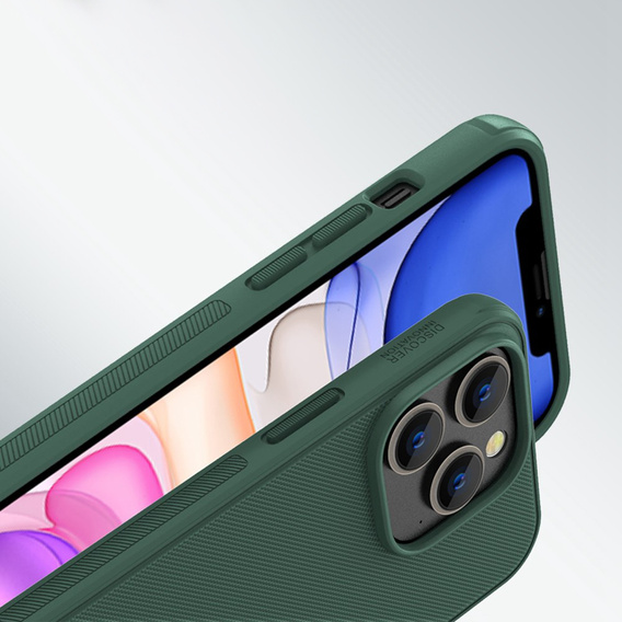 Etui NILLKIN do iPhone 14 Pro Max, Super Frosted Shield, zielone