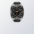 Pasek silikonowy z obudową ochronną do Samsung Galaxy Watch Ultra 47mm (2025 / 2024) – czarny, antywstrząsowy