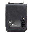 Etui Leather Card Slots do Samsung Galaxy Z Flip3 5G, Black