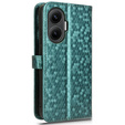 Etui z klapką do Xiaomi Poco F7 Wallet Rhombus - zielone