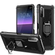 Etui do Sony Xperia 1 II, Obudowa KickStand Ring Case, Czarne