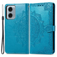 Etui z klapką do Motorola Moto G24 / G24 Power / G04, Mandala, niebieskie