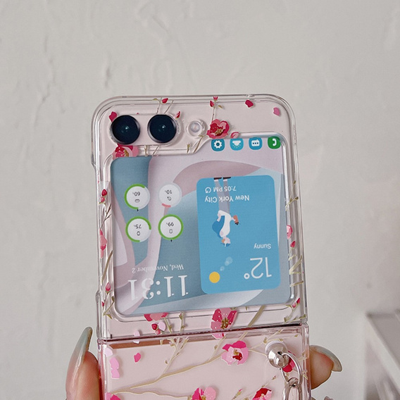 Etui Hard Case do Samsung Galaxy Z Flip 5 5G, Pink Flowers