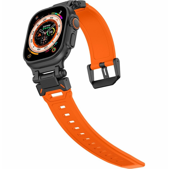Pasek ERBORD ProTech do Apple Watch 1/2/3/4/5/6/7/8/9/10/11/SE Ultra 1/2/3 42/44/45/46/49mm, Pomarańczowy