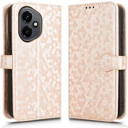 Etui z klapką do Honor 400 5G, Wallet Rhombus, różowe