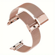 Bransoleta + Etui z Osłoną na Ekran do Apple Watch 10/11 42mm, Różowe złoto