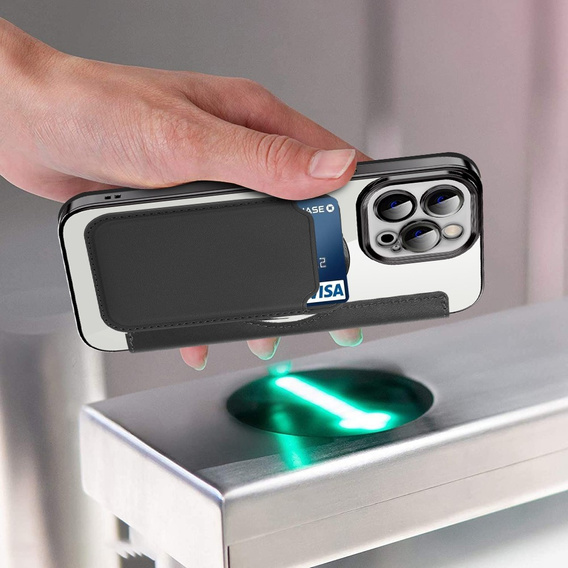 Etui z klapką do iPhone 11 Pro Max, RFID Wallet MagSafe z ochroną aparatu, czarne