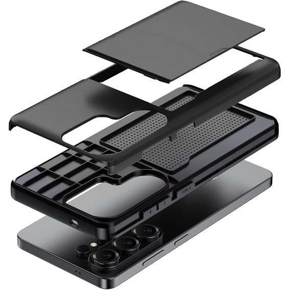 Etui do Samsung Galaxy S26 Ultra, Sliding Card Holder, czarne
