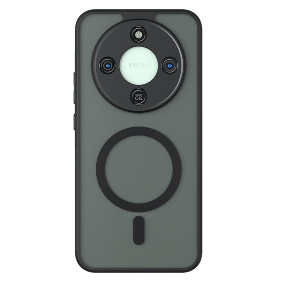 Etui do Honor Magic 8 Lite, Matt Case, do MagSafe, czarne