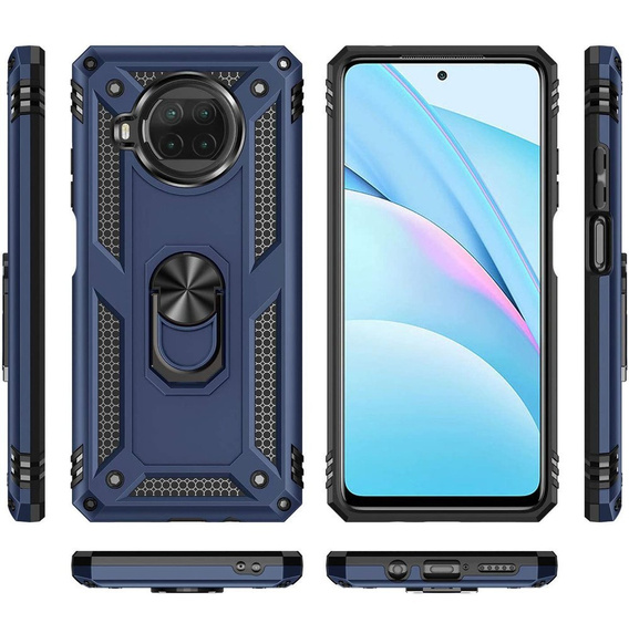 Etui pancerne do Xiaomi Mi 10T Lite, Nox Case Ring, niebieskie