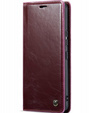 Etui z klapką CASEME do Samsung Galaxy A53 5G, Waxy Textured, bordowe
