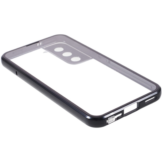 Etui do Samsung Galaxy S21, Magnetic Dual Glass, czarne