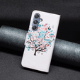 Etui z klapką do Samsung Galaxy M34, Wallet, Colorful Tree białe