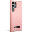 Etui Karl Lagerfeld do Samsung Galaxy S23 Ultra, Saffiano Mono Metal, różowe