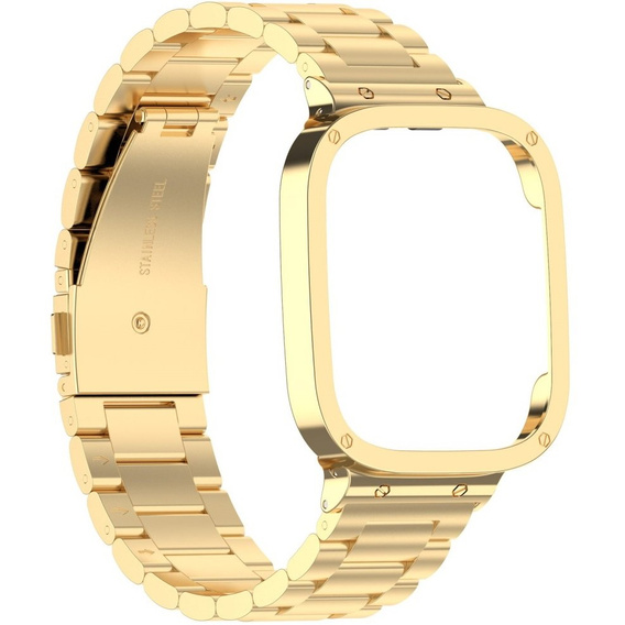 Bransoleta Stalowa do Xiaomi Redmi Watch 3, Złota