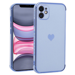 Etui do Apple iPhone 11, Electro heart, niebieskie
