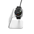 Aluminiowa Stacja Dokująca z kablem USB do zegarków Garmin, Srebrna
