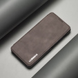 Etui z klapką do Samsung Galaxy A52 5G / 4G, LC.IMEEKE, szare