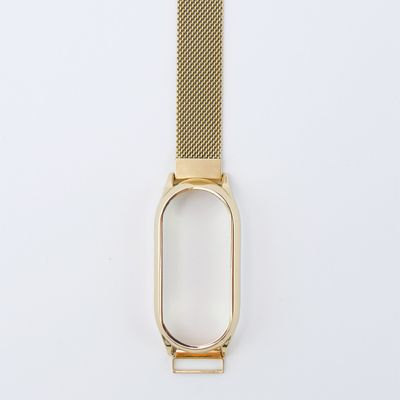 Pasek Bransoleta Milanese do Xiaomi Smart Band 10 / 9 / 8, Złoty