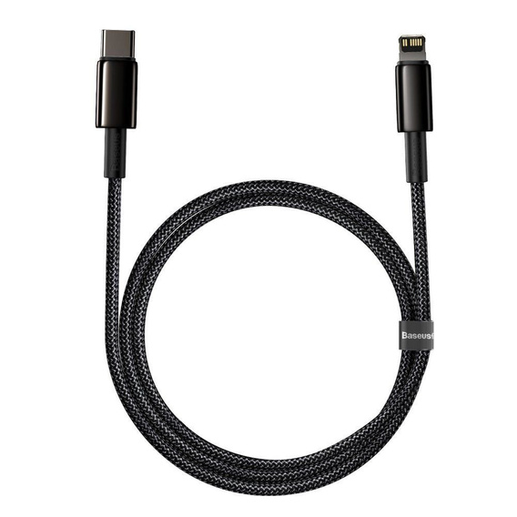 Baseus Tungsten PD – kabel USB-C do Lightning 1 m 20W - czarny