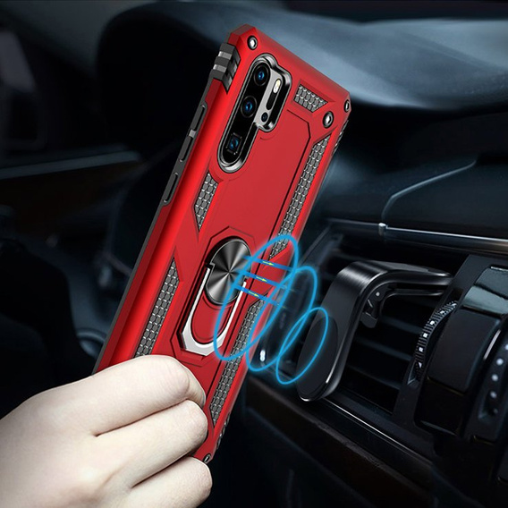 Etui pancerne do Huawei P30 Pro, Nox Case Ring, czerwone