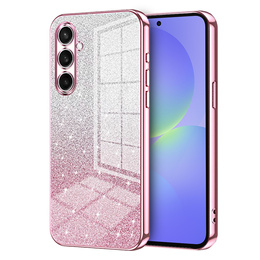 Etui do Samsung Galaxy A37 5G, Glitter Case CamShield, różowe