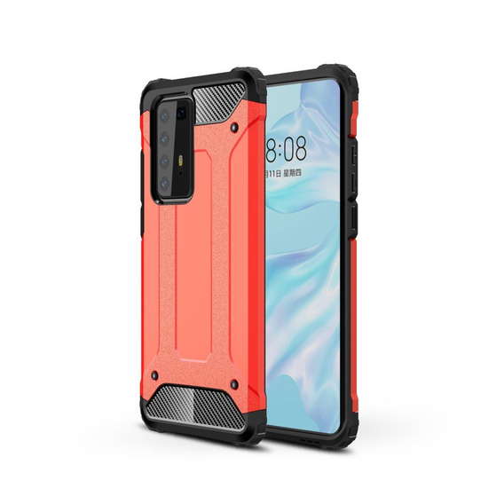 Etui do Huawei P40 Pro, Obudowa TECH ARMOR Case, Czerwone