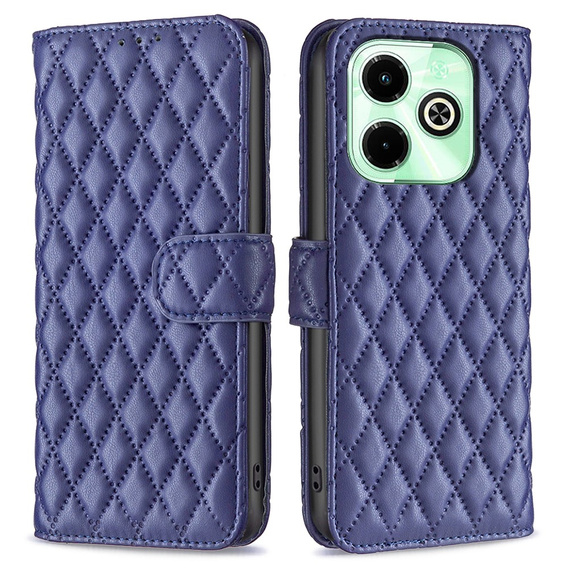 Etui z klapką do Infinix Hot 40i, Wallet, BINFEN COLOR, niebieskie