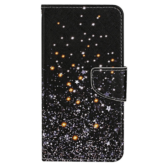 Etui z klapką do Xiaomi Redmi 13C / Poco C65, Wallet, Stars czarne