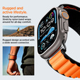 Pasek Spigen WBF1 Band do Apple Watch 8/9/10/11/SE/Ultra 1/2 (44/45/46/49 mm) – Black / Orange