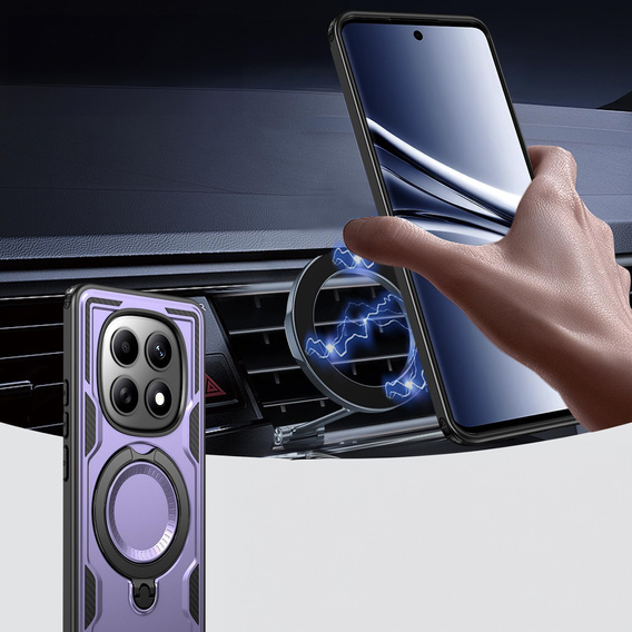 Etui magnetyczne do Xiaomi Redmi Note 15 5G / Poco M8 5G, fioletowe