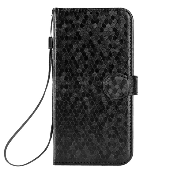 Etui z klapką do Realme Note 70T 4G, Wallet Rhombus, czarne
