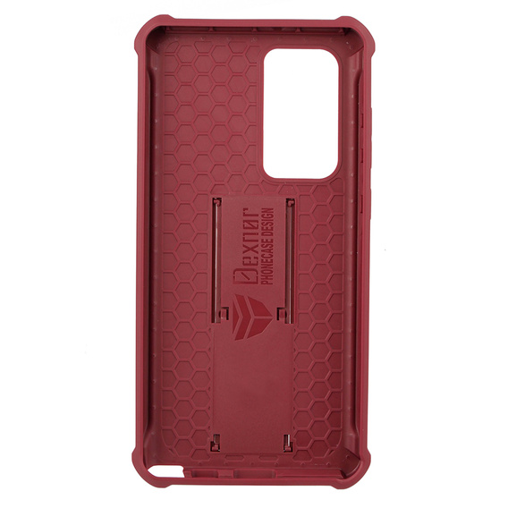 Etui pancerne do Samsung Galaxy S22 Ultra, Dexnor Full Body, czerwone