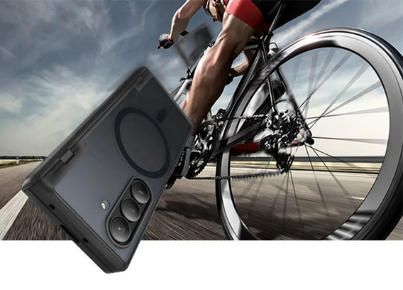 Etui do Samsung Galaxy Z Fold 7, Mobosi z ochroną zawiasów, czarne