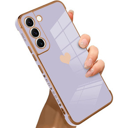 Etui do Samsung Galaxy S22, Electro heart, fioletowe