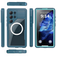 Etui wodoodporne do Samsung Galaxy S25 Ultra, Redpepper, do MagSafe, niebieskie