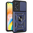 Etui pancerne do Oppo A78 4G, CamShield Slide, niebieskie