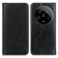 Etui do Xiaomi 14 Ultra, Wallet Litchi Leather, czarne