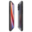 Etui Spigen do iPhone 16, Ultra Hybrid, czarne + Szkło hartowane