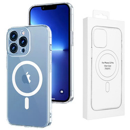 Etui Clear Mag Cover do iPhone 13/14, Transparent + Szkło 9H