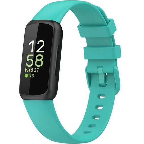 Pasek Silikonowy do Fitbit Inspire 3, Turkusowy