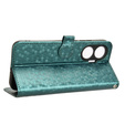 Etui z klapką do Xiaomi Poco F7 Wallet Rhombus - zielone