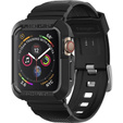 Pasek z etui Spigen do Apple Watch 4/5/6/7/8/9/SE 44/45mm, Rugged Armor Pro, Czarny
