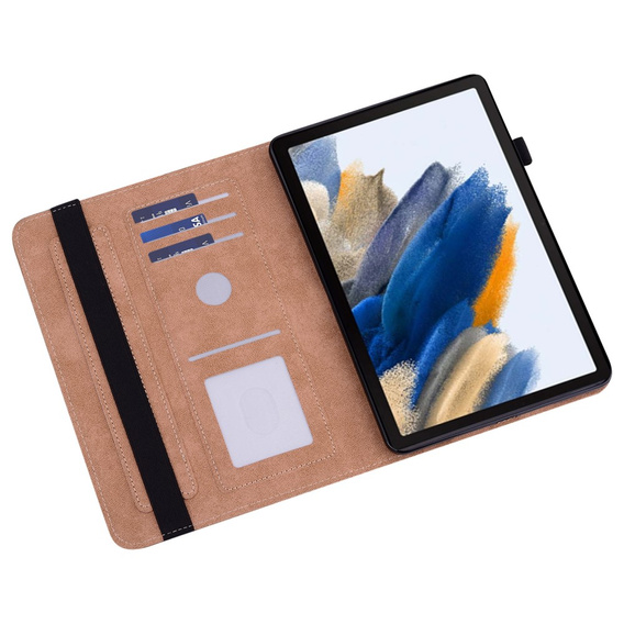 Etui do Samsung Galaxy Tab A9+, Classic, z miejscem na rysik, czerwone