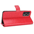 Etui z klapką do Poco F5 5G, Crazy Horse Wallet, czerwone