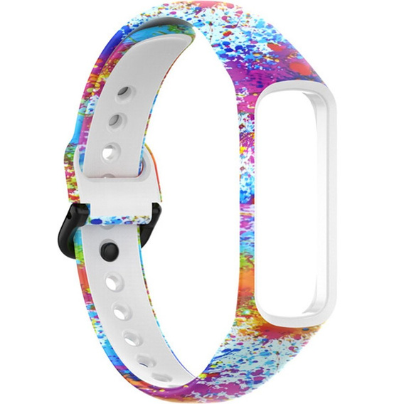 Pasek Silikonowy do Samsung Galaxy Fit 2 SM-R220, Colorful Print