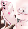 Etui do Samsung Galaxy S25 FE, Electro heart, różowe rose gold